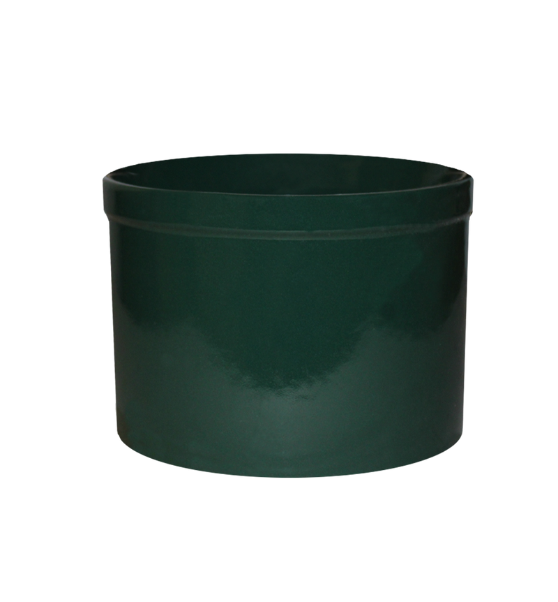 Utility Crock ~ 1 Quart Low - Hunter Green