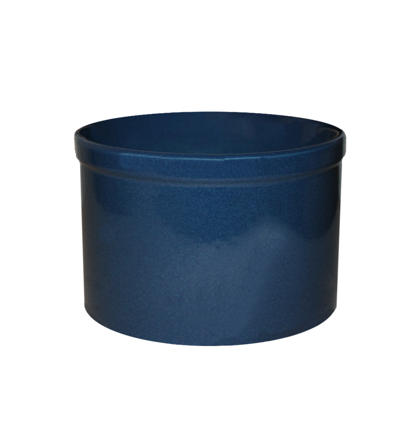 Utility Crock ~ 1 Quart Low - Midnight Blue
