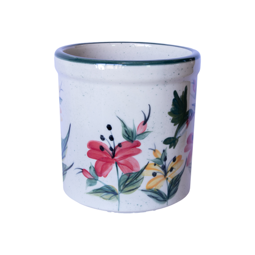 Hummingbird Pattern ~ 2 Quart High Crock