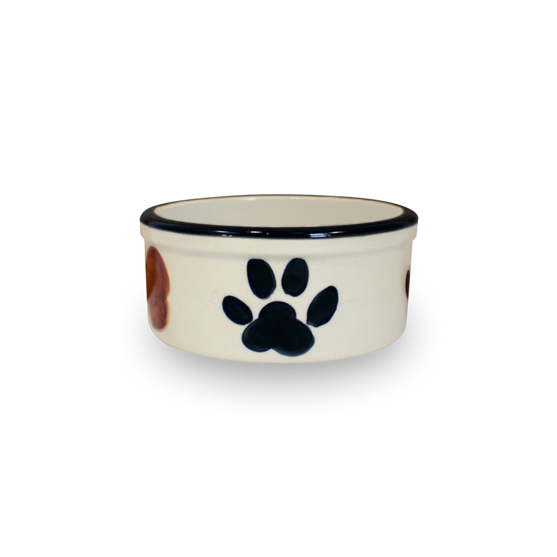 5" Hand-Painted Dog Bowl [Right View]