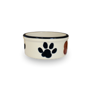 5" Hand-Painted Dog Bowl [Left View]