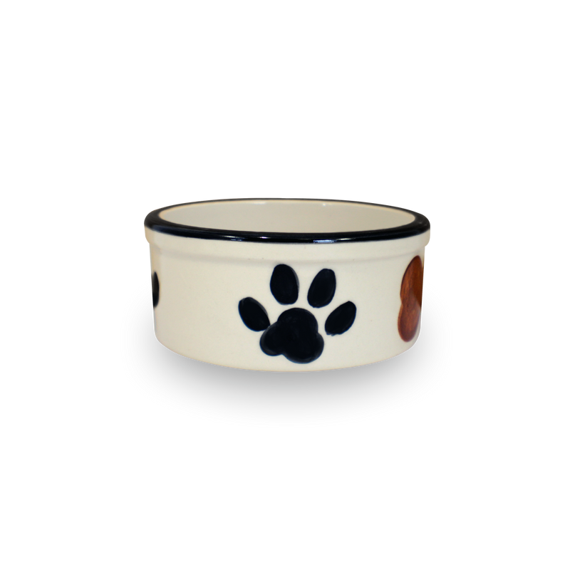 5" Hand-Painted Dog Bowl [Left View]