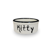 5" Hand-Painted Kitty Bowl [Rear View] ~ Name Will Be Painted In the Place of "Kitty"
