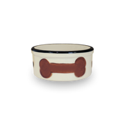 5" Hand-Painted Dog Bowl [Front View] ~ Name Will Be Painted on the Dog Bone