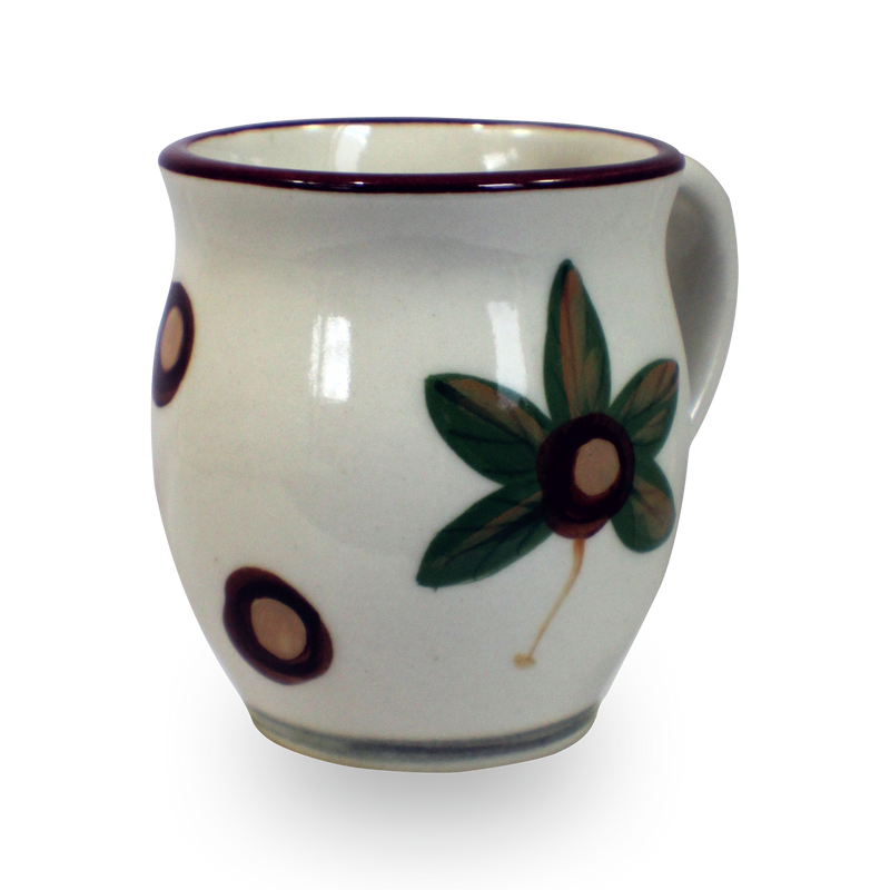 Latte Mug in Our Modern Buckeye Pattern