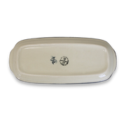 Backroads Pattern ~ Hand Decorated Covered Butter Dish