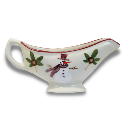 Buckeye Snowman Pattern ~ Gravy Boat