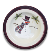 Buckeye Snowman Pattern ~ Salad Bowl
