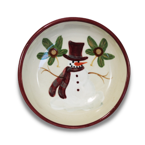 Buckeye Snowman Pattern ~ Soup & Cereal Bowl