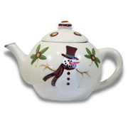 Buckeye Snowman Pattern ~ Teapot