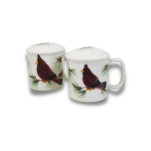 Cardinal Pattern ~ Salt & Pepper Shakers