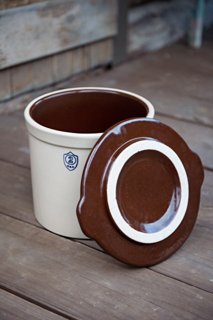 2 Gallon Utility Crock Cover [Pictured with 2 Gallon Utility Crock--Sold Separately]