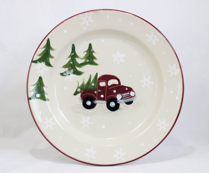 Red Truck Pattern ~ Dinner Plate