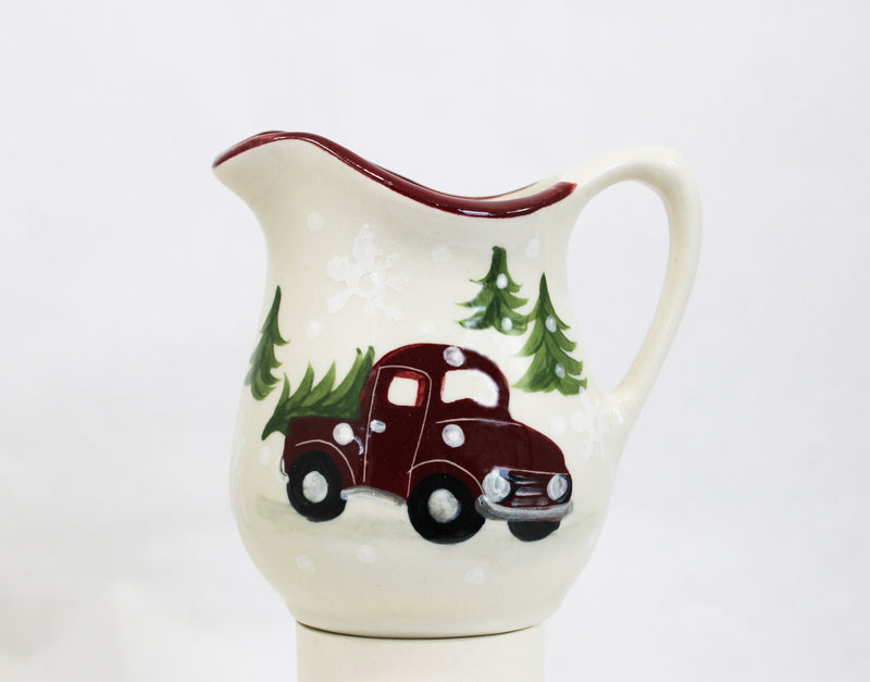 Red Truck Pattern ~ Fancy Pitcher