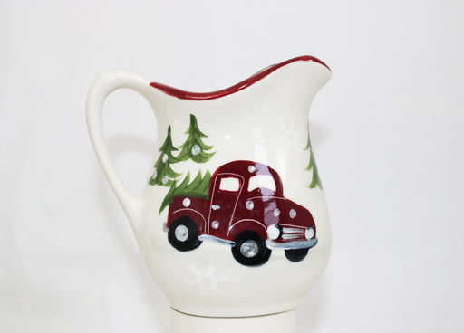Red Truck Pattern ~ Fancy Pitcher