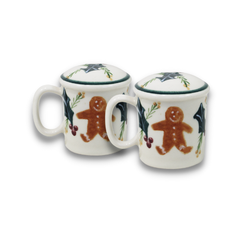 Gingerbread Pattern ~ Salt & Pepper Shakers