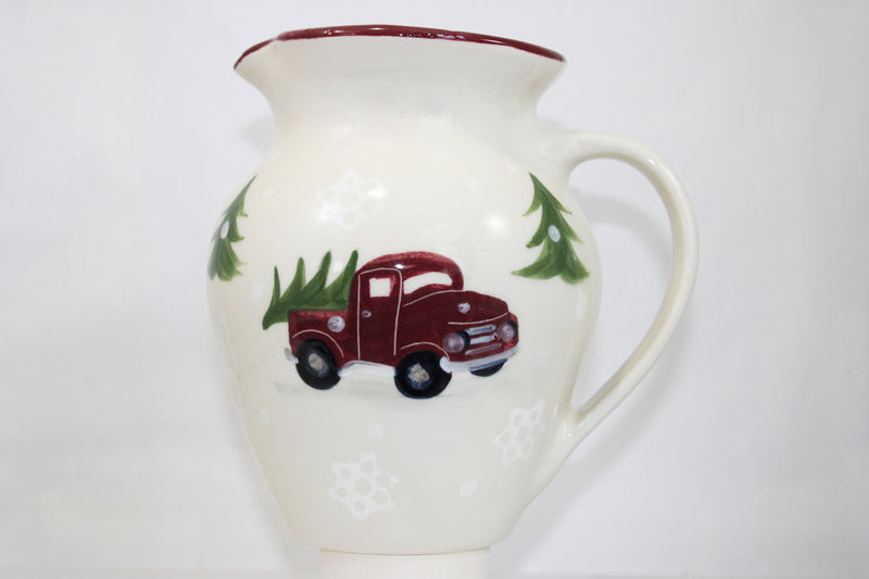 Red Truck Pattern ~ Half-Gallon Pitcher