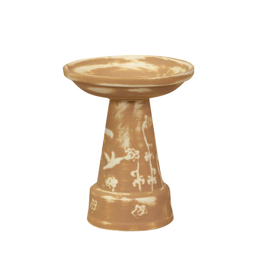 Heritage Garden Collection ~ Mini Birdbath in Heritage Brown