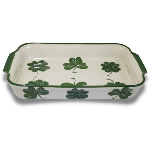 Lucky Shamrock ~ Rectangular Baker