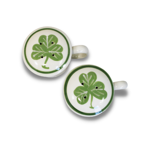 Lucky Shamrock ~ Salt & Pepper Shakers