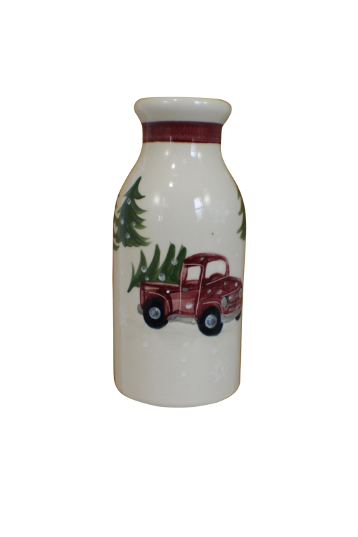 Red Truck Pattern ~ Milk Bottle