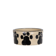 Small Hand-Painted Dog Bowl - side view