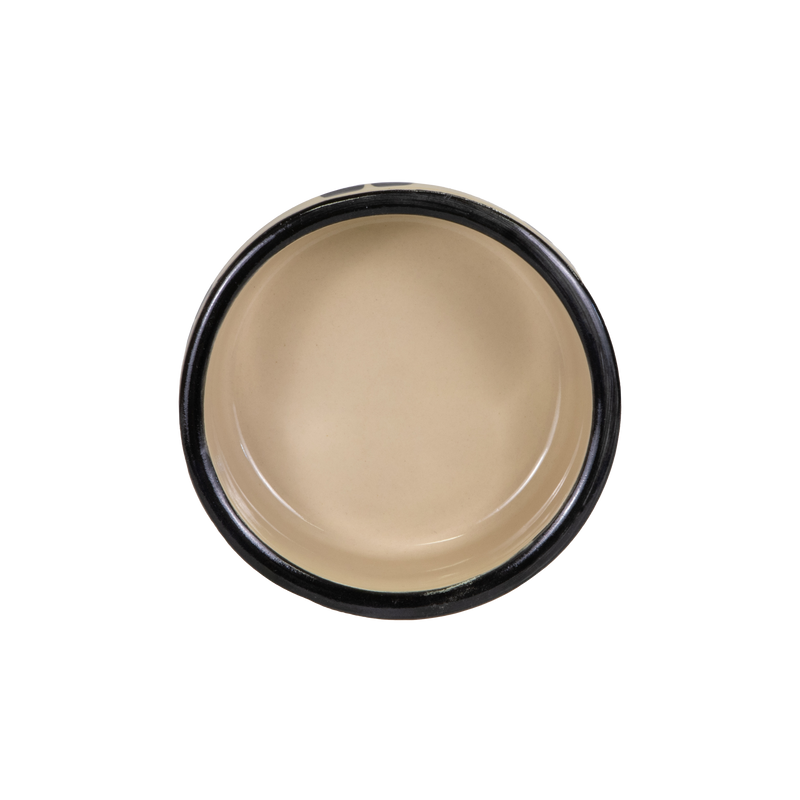 Small Hand-Painted Dog Bowl - top view