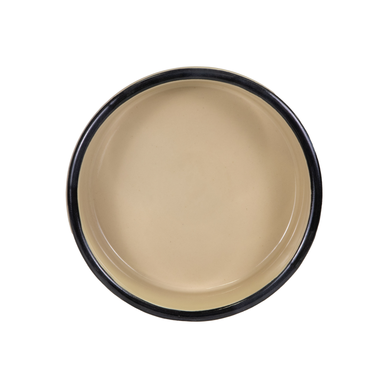 Medium Hand-Painted Dog Bowl - top view