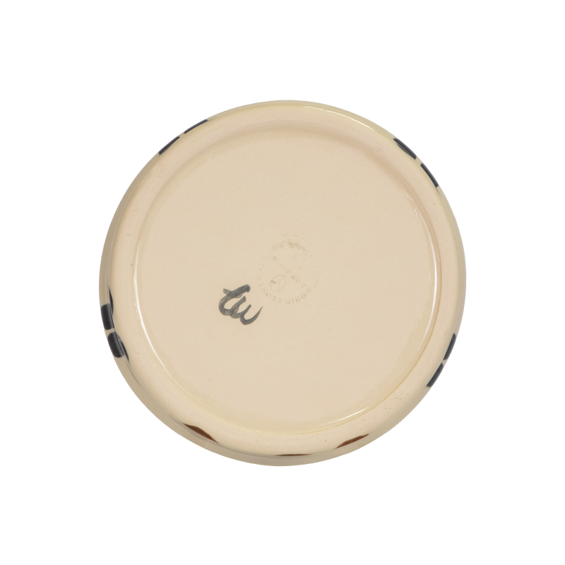 Medium Hand-Painted Dog Bowl - bottom view