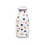 Polka Dot Pumpkin Pattern ~ Milk Bottle