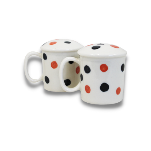 Polka Dot Pumpkin Pattern ~ Salt & Pepper Shakers