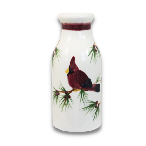 Cardinal Pattern ~ Milk Bottle