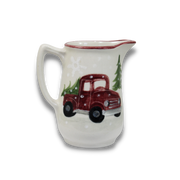Red Truck Pattern ~ 10 Ounce Creamer