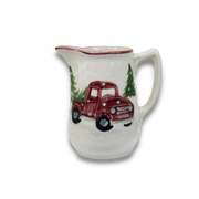 Red Truck Pattern ~ 10 Ounce Creamer