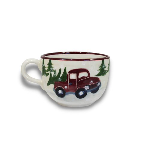 Red Truck Pattern ~ Jumbo Mug