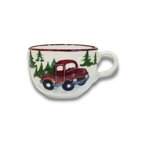 Red Truck Pattern ~ Jumbo Mug