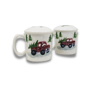 Red Truck Pattern ~ Salt & Pepper Shakers