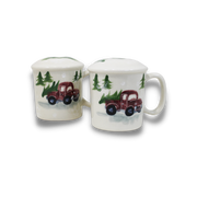 Red Truck Pattern ~ Salt & Pepper Shakers