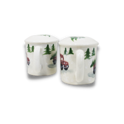 Red Truck Pattern ~ Salt & Pepper Shakers