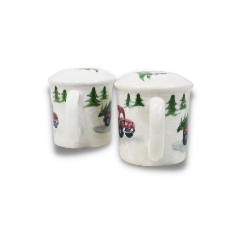 Red Truck Pattern ~ Salt & Pepper Shakers