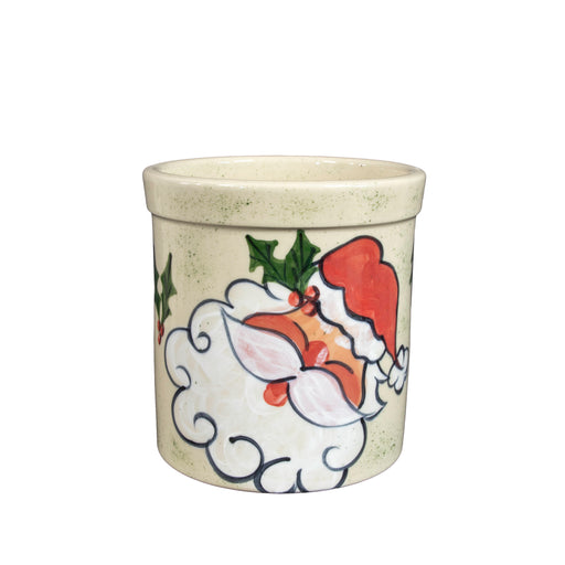 Santa Pattern ~ One Gallon Crock