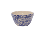 Shoulder Bowl ~ 6" Blue  Sponge Pressed