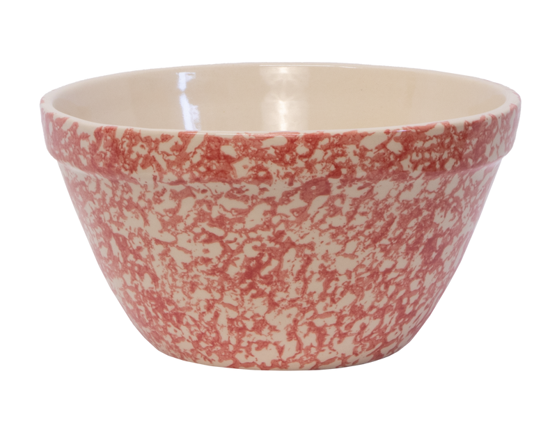 Shoulder Bowl ~ 10" Poppy  Sponge Pressed