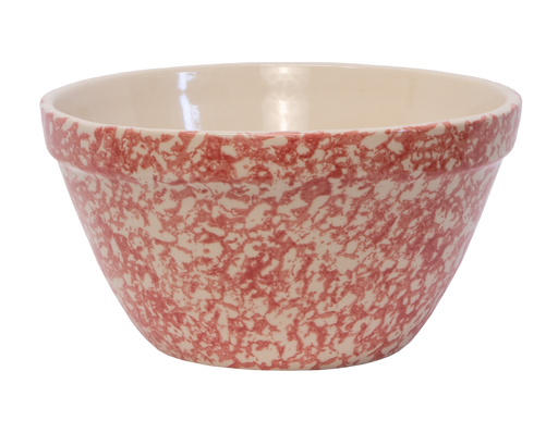 Shoulder Bowl ~ 10" Poppy  Sponge Pressed