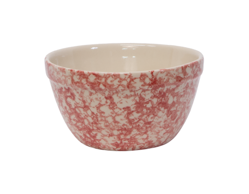 Shoulder Bowl ~ 8" Poppy  Sponge Pressed