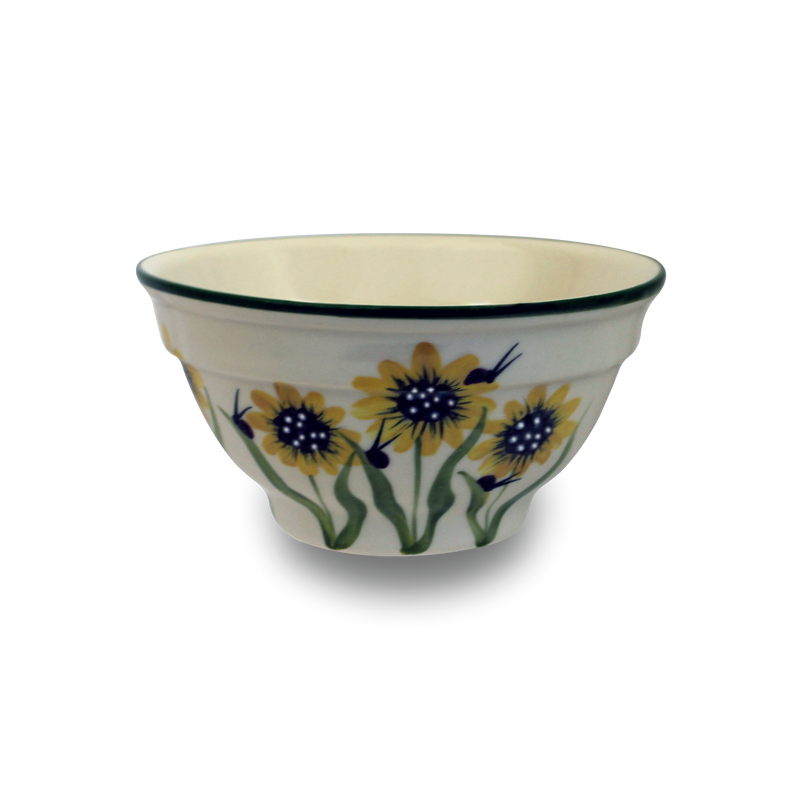 One-Rib Bowl in Sunflower Pattern