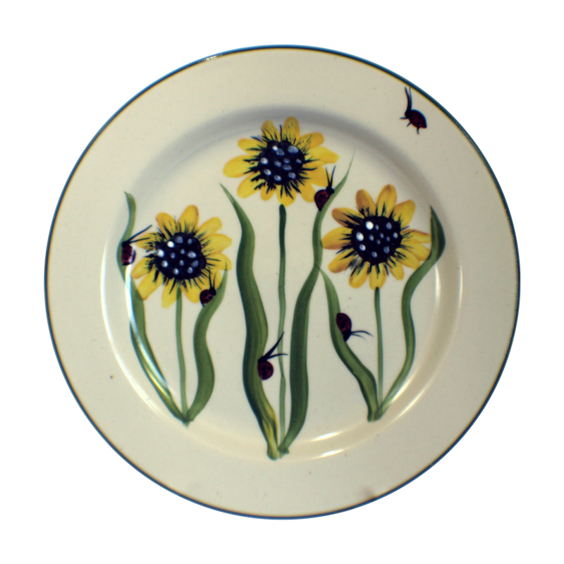 Dinner Plate in Sunflower Pattern