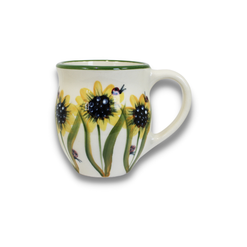 Sunflower Pattern ~ Latte Mug