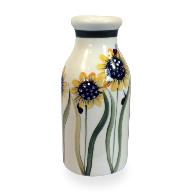 Milk Bottle in Sunflower Pattern